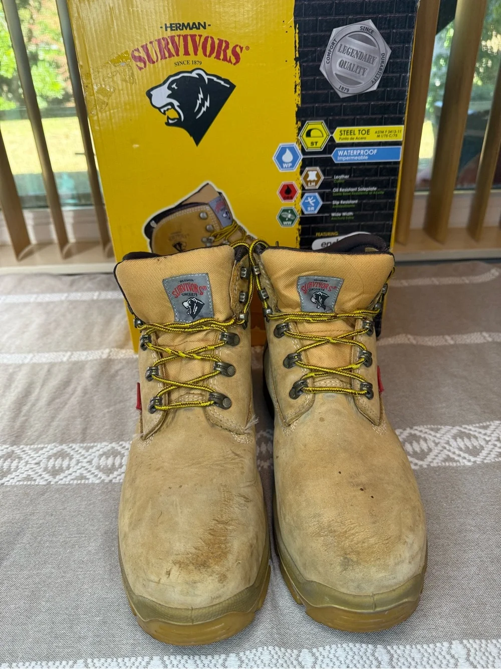 M HS Breaker Kids Wheat Work Boot - Wide Width